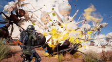 画像ギャラリー No.013のサムネイル画像 / 「EARTH DEFENSE FORCE: IRON RAIN」は侵略を受けて10年後の世界が舞台。昆虫型生物のほか，四本足の怪物やロボット兵器も登場