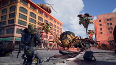 画像ギャラリー No.017のサムネイル画像 / 「EARTH DEFENSE FORCE: IRON RAIN」は侵略を受けて10年後の世界が舞台。昆虫型生物のほか，四本足の怪物やロボット兵器も登場