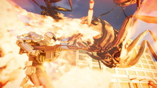 画像ギャラリー No.018のサムネイル画像 / 「EARTH DEFENSE FORCE: IRON RAIN」は侵略を受けて10年後の世界が舞台。昆虫型生物のほか，四本足の怪物やロボット兵器も登場