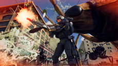 画像ギャラリー No.019のサムネイル画像 / 「EARTH DEFENSE FORCE: IRON RAIN」は侵略を受けて10年後の世界が舞台。昆虫型生物のほか，四本足の怪物やロボット兵器も登場