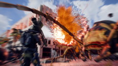 画像ギャラリー No.020のサムネイル画像 / 「EARTH DEFENSE FORCE: IRON RAIN」は侵略を受けて10年後の世界が舞台。昆虫型生物のほか，四本足の怪物やロボット兵器も登場