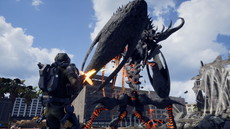 画像ギャラリー No.024のサムネイル画像 / 「EARTH DEFENSE FORCE: IRON RAIN」は侵略を受けて10年後の世界が舞台。昆虫型生物のほか，四本足の怪物やロボット兵器も登場