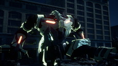 画像ギャラリー No.030のサムネイル画像 / 「EARTH DEFENSE FORCE: IRON RAIN」は侵略を受けて10年後の世界が舞台。昆虫型生物のほか，四本足の怪物やロボット兵器も登場