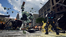 画像ギャラリー No.034のサムネイル画像 / 「EARTH DEFENSE FORCE: IRON RAIN」は侵略を受けて10年後の世界が舞台。昆虫型生物のほか，四本足の怪物やロボット兵器も登場