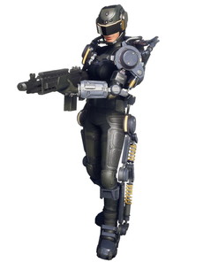 画像ギャラリー No.044のサムネイル画像 / 「EARTH DEFENSE FORCE: IRON RAIN」は侵略を受けて10年後の世界が舞台。昆虫型生物のほか，四本足の怪物やロボット兵器も登場