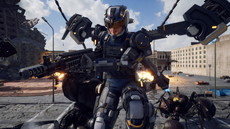 画像ギャラリー No.052のサムネイル画像 / 「EARTH DEFENSE FORCE: IRON RAIN」は侵略を受けて10年後の世界が舞台。昆虫型生物のほか，四本足の怪物やロボット兵器も登場