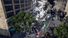 画像ギャラリー No.054のサムネイル画像 / 「EARTH DEFENSE FORCE: IRON RAIN」は侵略を受けて10年後の世界が舞台。昆虫型生物のほか，四本足の怪物やロボット兵器も登場