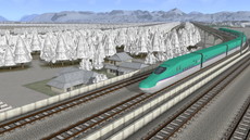 画像ギャラリー No.012のサムネイル画像 / 「A列車で行こうExp.」は北海道新幹線のH5系など220種以上の鉄道車両が登場。モーションセンサー操作やPS VRに対応したゲームモードも
