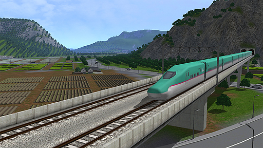 画像ギャラリー No.009のサムネイル画像 / 都市開発鉄道SLG「A列車で行こうExp.」，収録される新幹線車両のスクリーンショットが公開