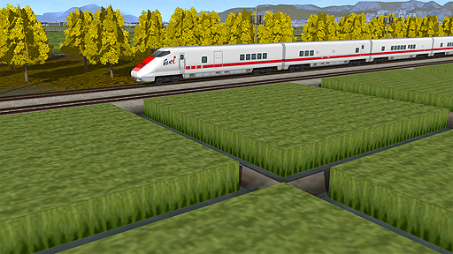 画像ギャラリー No.011のサムネイル画像 / 都市開発鉄道SLG「A列車で行こうExp.」，収録される新幹線車両のスクリーンショットが公開