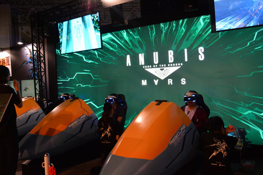 画像ギャラリー No.002のサムネイル画像 / ［TGS 2017］ライフリング回転開始，VRで撃てます。「ANUBIS ZONE OF THE ENDERS:M∀RS」のVR体験版でベクターキャノンをぶっ放してきた