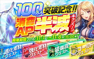 画像ギャラリー No.003のサムネイル画像 / 「UNITIA」，ユーザー数の100万人突破を記念するキャンペーンが開催