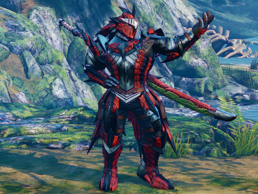 画像ギャラリー No.014のサムネイル画像 / 「ストV AE」×「MONSTER HUNTER: WORLD」コラボを実施。ストV AEにモンハン衣装，モンハンワールドにはリュウ＆さくらの装備が登場
