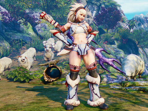 画像ギャラリー No.016のサムネイル画像 / 「ストV AE」×「MONSTER HUNTER: WORLD」コラボを実施。ストV AEにモンハン衣装，モンハンワールドにはリュウ＆さくらの装備が登場