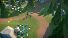 画像ギャラリー No.004のサムネイル画像 / ローポリゴンスタイルのマウンテンバイクでダウンヒルを楽しめる「Lonely Mountain: Downhill」が面白い。PGA会場で試遊したレポートを掲載