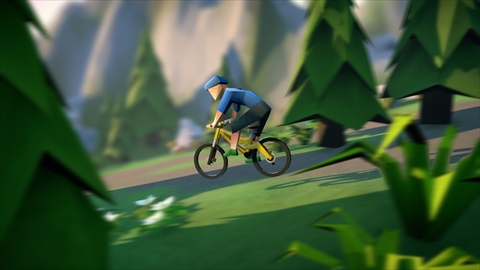 画像ギャラリー No.005のサムネイル画像 / ローポリゴンスタイルのマウンテンバイクでダウンヒルを楽しめる「Lonely Mountain: Downhill」が面白い。PGA会場で試遊したレポートを掲載