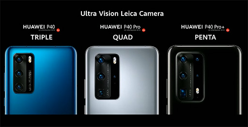 画像ギャラリー No.002のサムネイル画像 / Huawei,カメラを強化したハイエンドスマホ「P40」シリーズを発表。最上位の「P40 Pro+」は5眼式カメラを搭載する