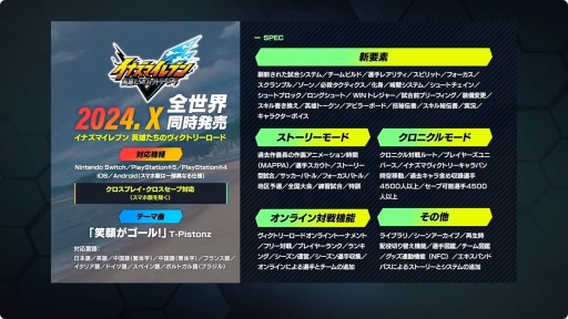 画像ギャラリー No.018のサムネイル画像 / 「イナズマイレブン 英雄たちのヴィクトリーロード」のβテストが2024年3月に開始。オンライン対戦やストーリーモードが先行プレイできる