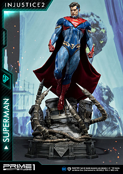 画像ギャラリー No.002のサムネイル画像 / 格闘ゲーム「Injustice 2」に登場する「スーパーマン」がスタチューで登場。DX版は表情やポーズの変更が可能