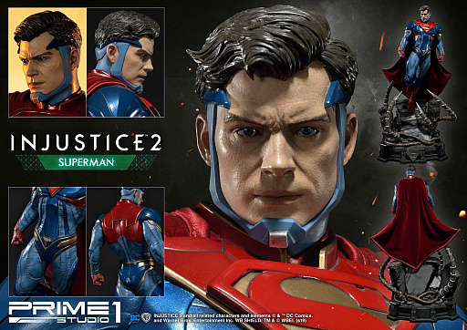 画像ギャラリー No.004のサムネイル画像 / 格闘ゲーム「Injustice 2」に登場する「スーパーマン」がスタチューで登場。DX版は表情やポーズの変更が可能