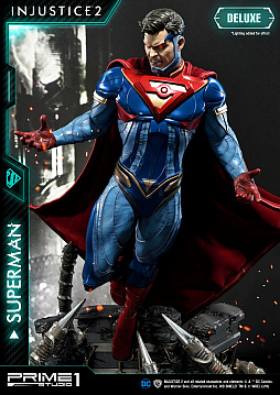 画像ギャラリー No.005のサムネイル画像 / 格闘ゲーム「Injustice 2」に登場する「スーパーマン」がスタチューで登場。DX版は表情やポーズの変更が可能
