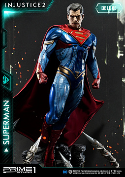 画像ギャラリー No.006のサムネイル画像 / 格闘ゲーム「Injustice 2」に登場する「スーパーマン」がスタチューで登場。DX版は表情やポーズの変更が可能