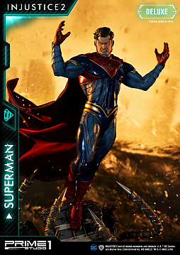 画像ギャラリー No.007のサムネイル画像 / 格闘ゲーム「Injustice 2」に登場する「スーパーマン」がスタチューで登場。DX版は表情やポーズの変更が可能