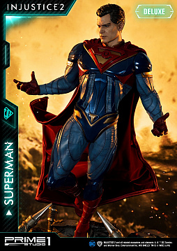 画像ギャラリー No.008のサムネイル画像 / 格闘ゲーム「Injustice 2」に登場する「スーパーマン」がスタチューで登場。DX版は表情やポーズの変更が可能