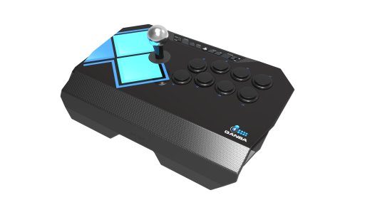 画像ギャラリー No.001のサムネイル画像 / Qanba，EVOとコラボした新アケコン「EVO Drone」を発売開始。三和ボタン＆レバーに換装済みで，価格は税込1万3800円
