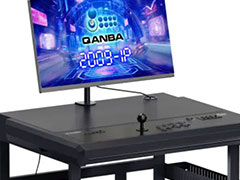 Qanbaからアケコン内蔵デスクが登場。接続先のスイッチャーや連射機能も搭載し，今ならセール価格で698ドルから