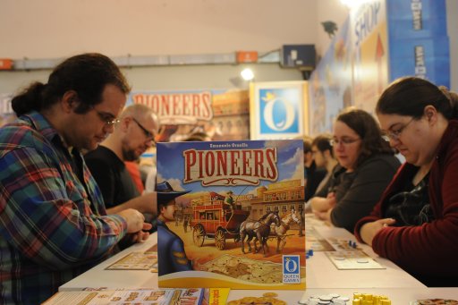 画像ギャラリー No.001のサムネイル画像 / ［SPIEL'17］Queen Gamesの新作「Pioneers」は，北米の入植と開拓をテーマにした“中量級”の快作だった