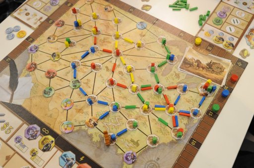 画像ギャラリー No.008のサムネイル画像 / ［SPIEL'17］Queen Gamesの新作「Pioneers」は，北米の入植と開拓をテーマにした“中量級”の快作だった