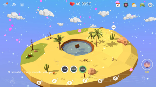 画像ギャラリー No.009のサムネイル画像 / 心が和む素敵な場所。スマホ向け放置ゲーム「マイオアシス - 癒しの空島を育てましょう」を紹介する「(ほぼ)日刊スマホゲーム通信」第1562回