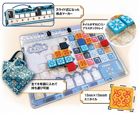 画像ギャラリー No.003のサムネイル画像 / 「アズール」の小型版「アズール ミニ」が4月下旬発売へ。個人ボードはズレにくいプラスチックトレイ型となり，持ち運び用の布袋も付属