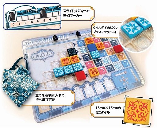 画像ギャラリー No.004のサムネイル画像 / 「アズール」の小型版「アズール ミニ」が4月下旬発売へ。個人ボードはズレにくいプラスチックトレイ型となり，持ち運び用の布袋も付属