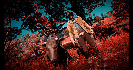 画像ギャラリー No.008のサムネイル画像 / 「Ghost of Tsushima」「RDR2」「ジャストコーズ4」で2021年の干支,牛を撮る! 可愛い牛から獰猛な牛,空飛ぶ牛までよりどりみどり