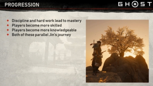 画像ギャラリー No.021のサムネイル画像 / ［GDC 2021］「Ghost of Tsushima」を作り上げるうえで重要となった5つの要素とは。物語の進行と戦闘の関係を解説するセッション・Master of the Katanaをレポート