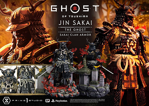 画像ギャラリー No.002のサムネイル画像 / プライム1スタジオ,「Ghost of Tsushima」境井 仁のスタチュー第2弾の予約受付を本日開始。“境井家の鎧”をまとった姿の仁が登場