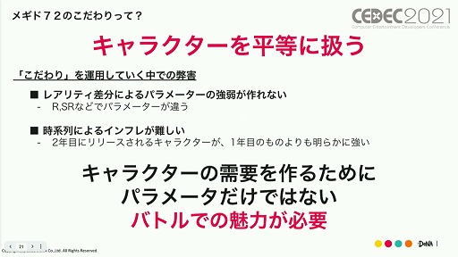 画像ギャラリー No.006のサムネイル画像 / ［CEDEC 2021］「メギド７２」の“こだわり”とは。ゲームデザインやマーケティング施策における具体例と共に解説