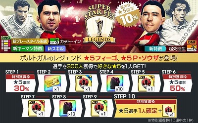 画像ギャラリー No.002のサムネイル画像 / 「サカつくRTW」，イベント“SUPER STAR FES LEGENDS”が開始