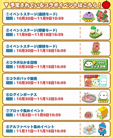 画像ギャラリー No.003のサムネイル画像 / 「LINE ポコパンタウン」にて「カピバラさん」とのコラボイベントが開催中