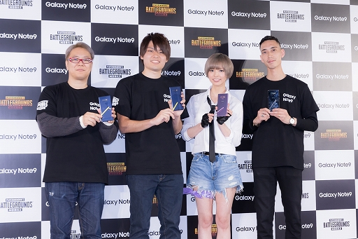 画像ギャラリー No.001のサムネイル画像 / Galaxy Note9×PUBG MOBILEコラボPRイベントレポート。最上もがさん，れいしーさんがデモプレイでドン勝！ 