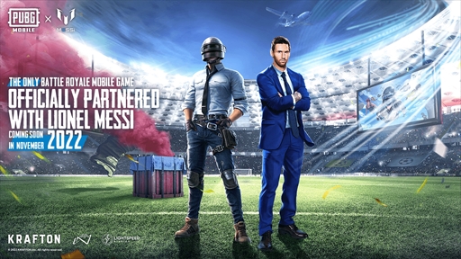 画像ギャラリー No.001のサムネイル画像 / 「PUBG MOBILE」,サッカーのリオネル・メッシ選手とパートナーシップを締結。コラボイベントを11月に開催
