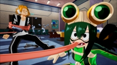 画像ギャラリー No.014のサムネイル画像 / 「僕のヒーローアカデミア One's Justice」のプレイアブルキャラクター「蛙吹梅雨」「八百万百」「上鳴電気」のバトルタイプを紹介