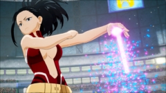 画像ギャラリー No.015のサムネイル画像 / 「僕のヒーローアカデミア One's Justice」のプレイアブルキャラクター「蛙吹梅雨」「八百万百」「上鳴電気」のバトルタイプを紹介