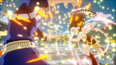 画像ギャラリー No.016のサムネイル画像 / 「僕のヒーローアカデミア One's Justice」のプレイアブルキャラクター「蛙吹梅雨」「八百万百」「上鳴電気」のバトルタイプを紹介