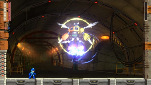 画像ギャラリー No.001のサムネイル画像 / 「ロックマン11 運命の歯車！！」，ボスキャラクター「パイルマン」が公開。高速突進攻撃が得意な建築支援ロボット