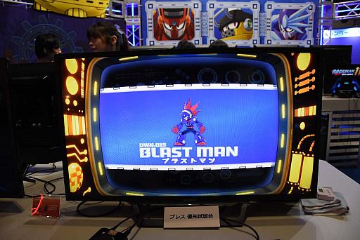 画像ギャラリー No.004のサムネイル画像 / ［TGS 2018］「ロックマン11」のブラストマンステージに挑戦。2つのギアを使いこなして爆弾の雨をかいくぐれ！