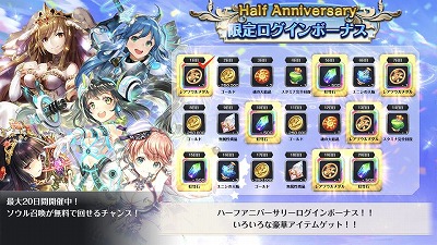 画像ギャラリー No.002のサムネイル画像 / 「クロノ ブリゲード」，“ハーフアニバーサリーキャンペーン”が開始