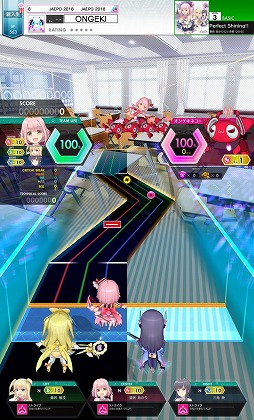 画像ギャラリー No.004のサムネイル画像 / ［JAEPO2018］「オンゲキ」直撮りムービー＆プレイレポート。キャラクターをレバーで操作して遊ぶ新感覚の音楽ゲーム
